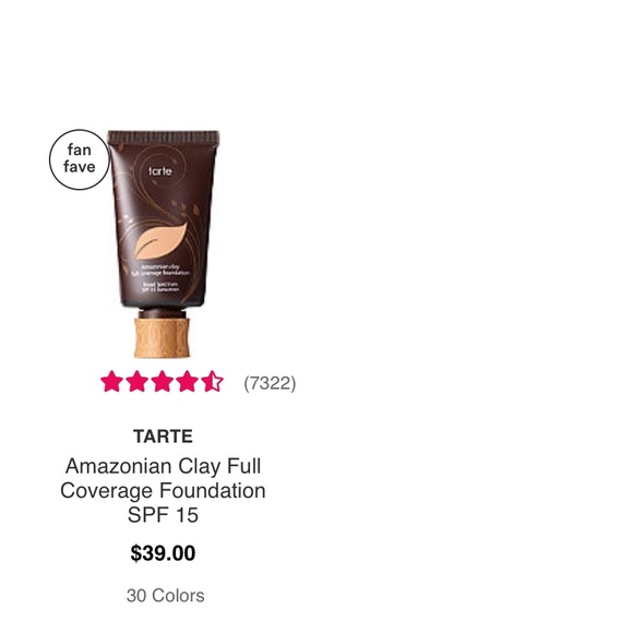 Tarte Amazonian SOLLLDDDclay foundation 42g - Picture 5 of 6